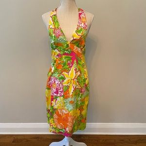 Lily Pulitzer-esque halter sundress